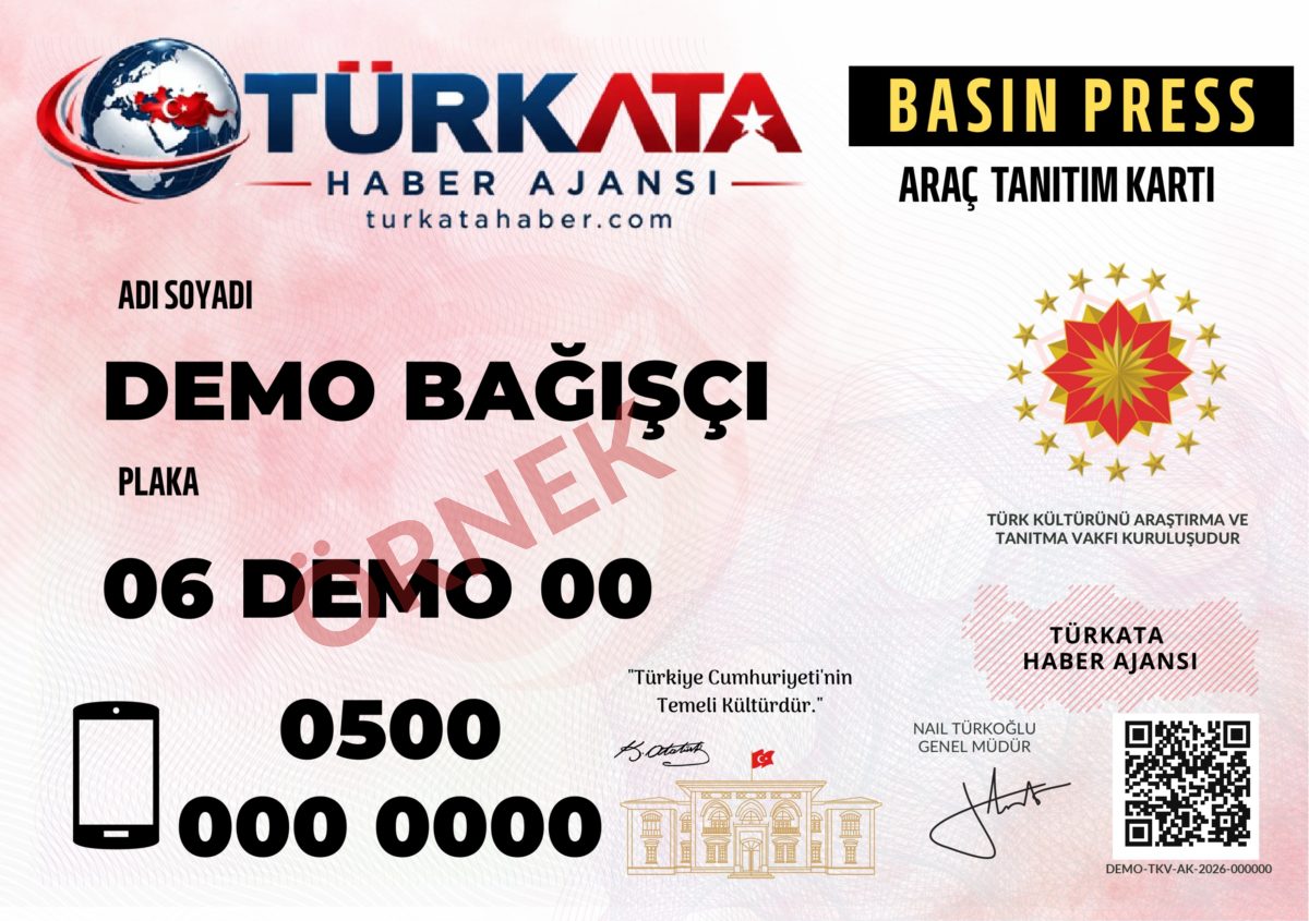 Araç Tanıtım Kartı örnek önizleme