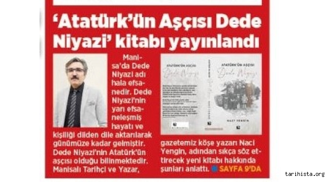 'ataturk'un-ascisi-dede-niyazi'-kitabi-yayinlandi